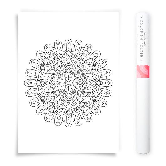 plakaty Plakat do Kolorowania Mandala 50x70cm
