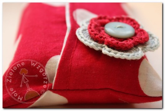 Red & Aqua 1 - etui na chusteczki Moje Zielone Wzgórze