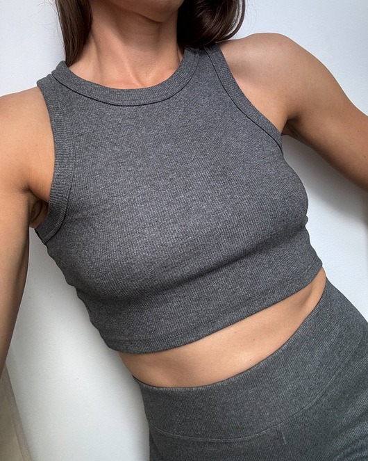 topy damskie Tank top graphite