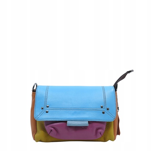 torby na ramię Torebka skórzana, miękka, na ramię długi pasek oryginalna zero waste OLIVKA