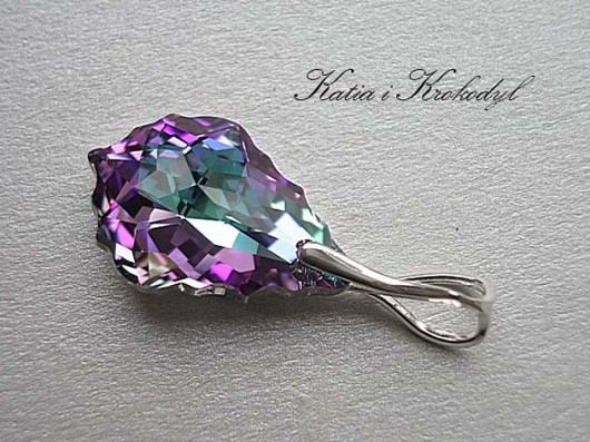 kryształ SWAROVSKI BAROQUE VITRAIL LIGHT Katia i krokodyl