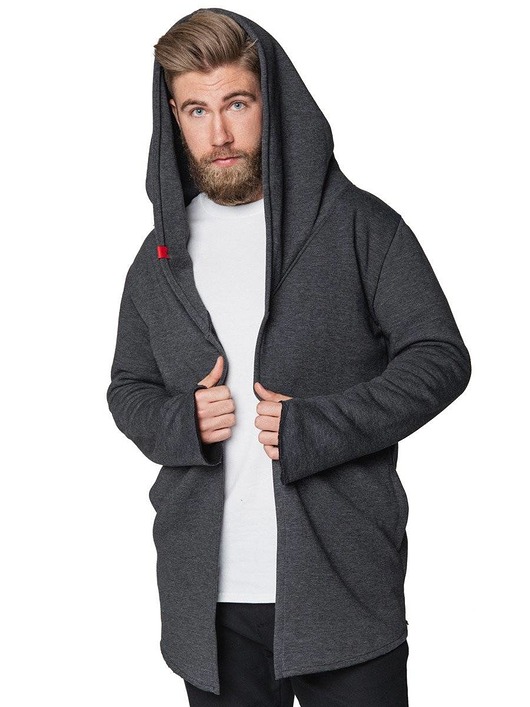 bluzy męskie Bluza asymetryczna Assassin UNDERWORLD grafitowa