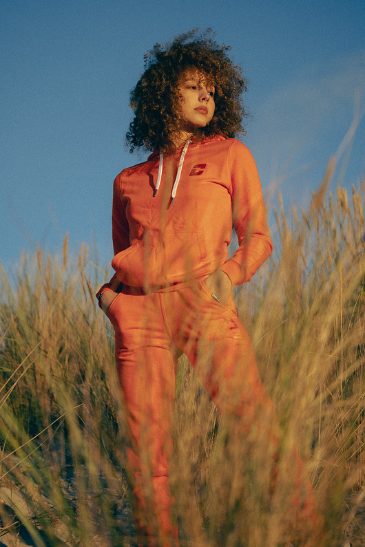 bluza z kapturem damska Sunrise Chillz Bluza Premium Pomarańczowa