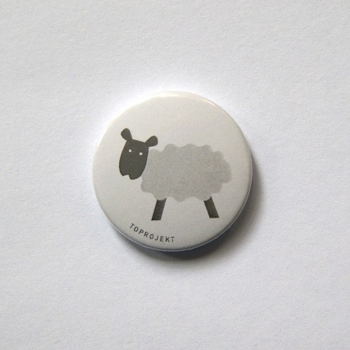 Znaczek button - owca toprojekt