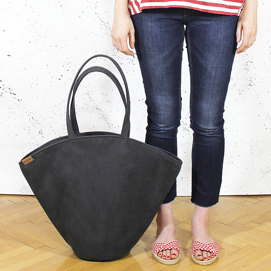 Shelly bag grafit torba nubuk  vegan wodoodporny hairoo