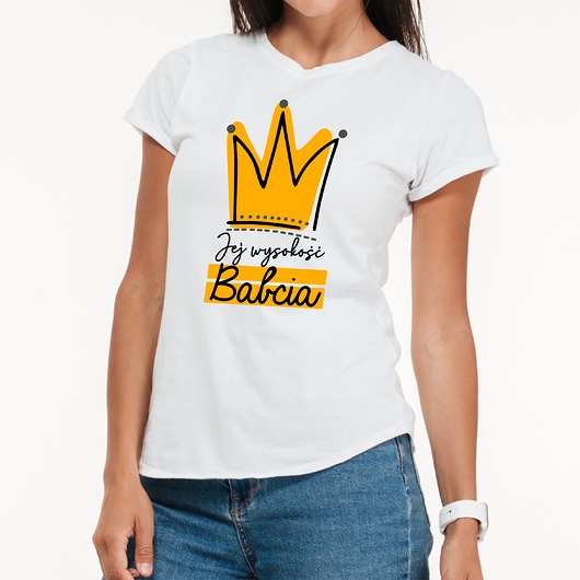 t-shirt damskie Koszulka damska Jej wysokość babcia