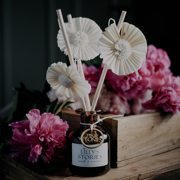 dodatki - różne Dyfuzor zapachowy Pink Peonies, zapach różowych piwonii