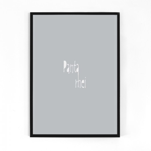 Plakat typograficzny Phanta rhey 100x70 elements