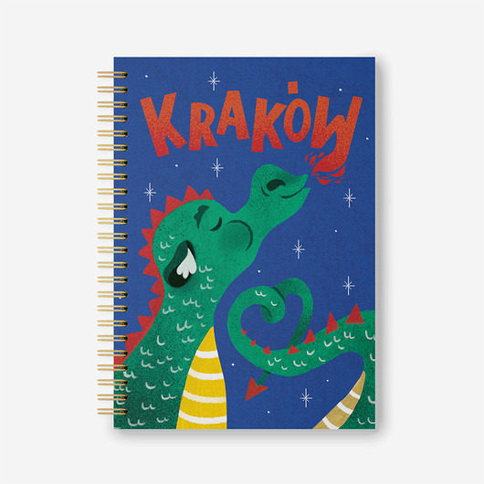 kalendarze i plannery Zeszyt A5 Kraków Smok Ogień