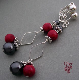 hematyt&koral_klipsy Qfer