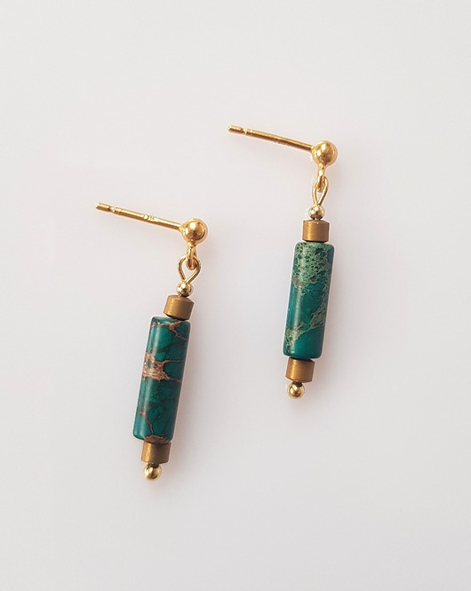 kolczyki z kamieniami Kolczyki Kolory Lasu