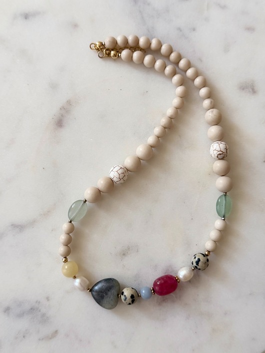 chokery Choker Grey Heart