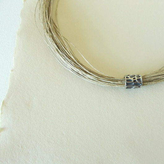 kolie Naszyjnik lniany Simple