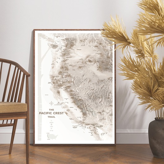 plakaty Plakat szlak PACIFIC CREST TRAIL USA