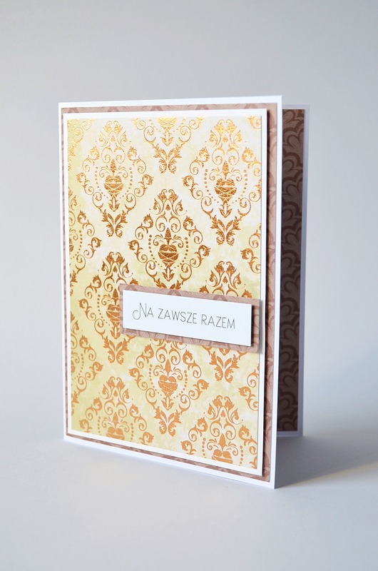 kartki scrapbooking Kartka Ślubna : Na zawsze razem