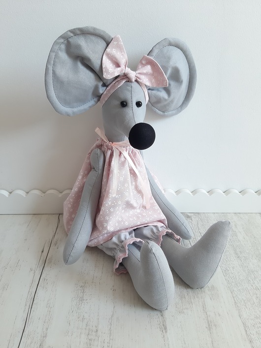 misie i maskotki Mała myszka Amelka 50 cm