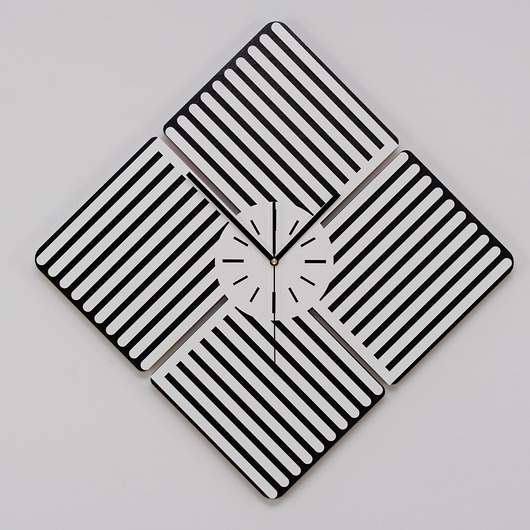 zegary ZEGAR GEOMETRYCZNY, LAMELE, NOWOCZESNA DEKORACJA M ( 50 x 50 cm )