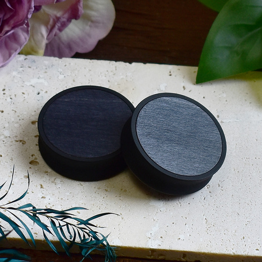 biżuteria różna Tunele do uszu 10-100mm / wypełnienie z drewna / heban