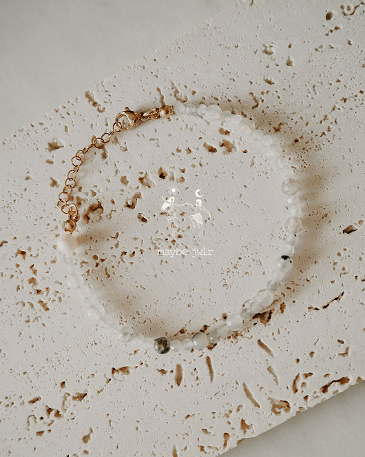 bransoletki z kamieni naturalnych Bransoletka Szara