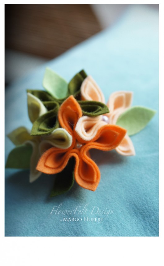 Pastelove broszka FlowerFelt Design