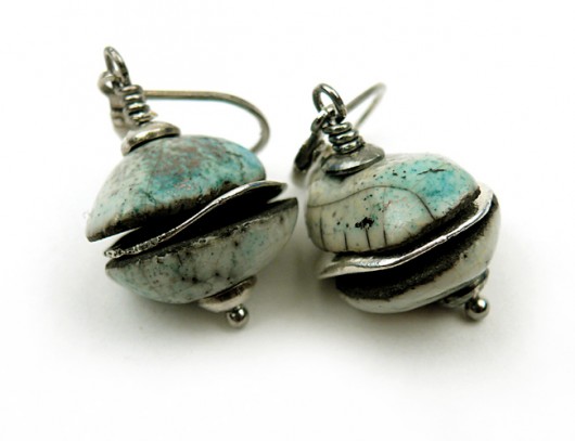  kolczyki &quot;raku&quot; bluefrog