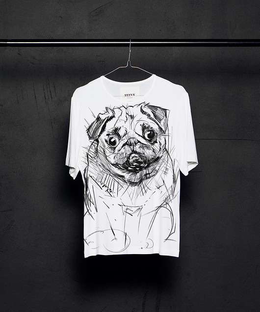 Pug Dog white Women's T-shirt SELVA