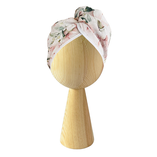 do włosów różne Bambusowy turban do włosów na guzik Blossom