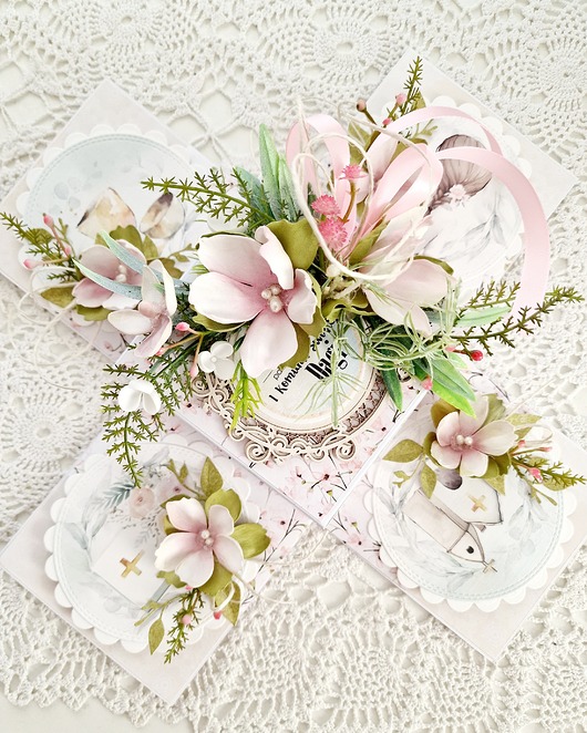 kartki scrapbooking Komunijny prezent z k(L)asą ;)