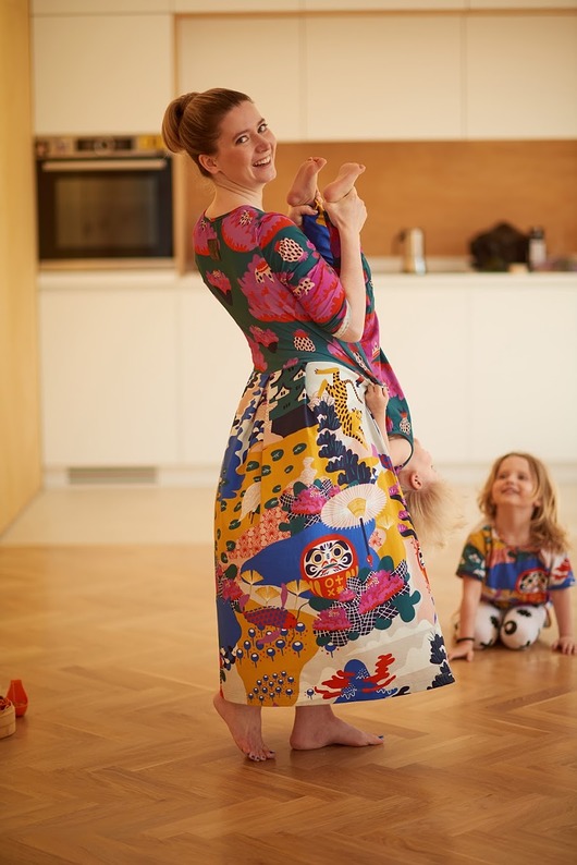 Maxi Dress - OX IKIGAI Kółko Krzyżyk