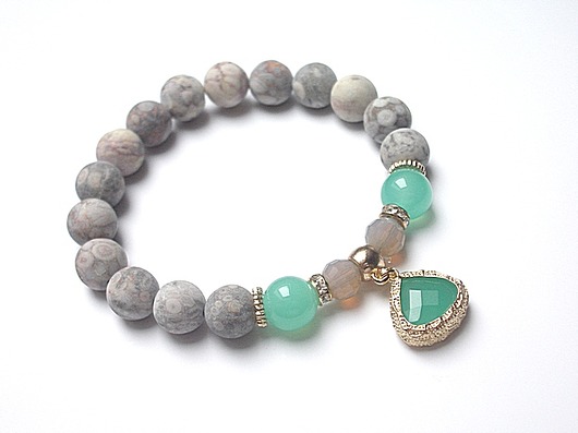 Powder grey/turquoise - /01-03-16/ KiKa pracownia