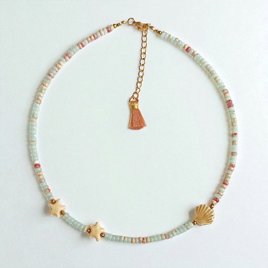 chokery Choker: naszyjnik : pastelle summer : wersja krótka