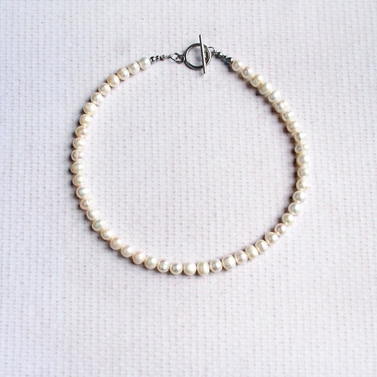 naszyjniki - inne LUX. kolia - perły naturalne - naszyjnik