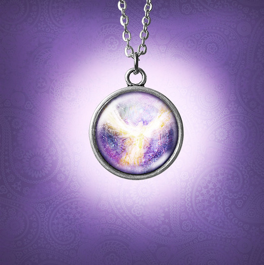 wisiory Medalion, talizman - Anielski kontakt