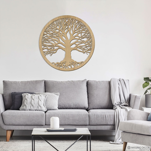 obrazy Panel Drewniany Dąb DRZEWO ŻYCIA 90cm