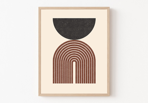 plakaty Plakat Mid century, geometria, abstrakcja