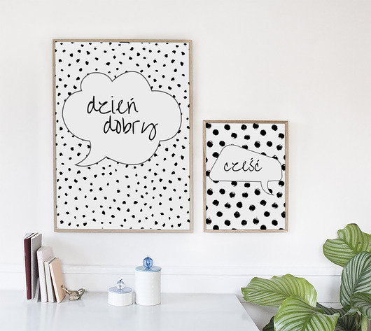 Zestaw 2 plakatów / DZIEŃ DOBRY A3 Well Wall