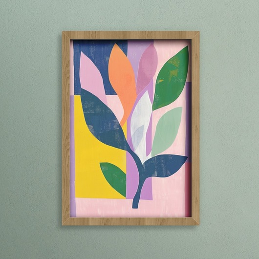 plakaty Plakat - Abstract leaves 1