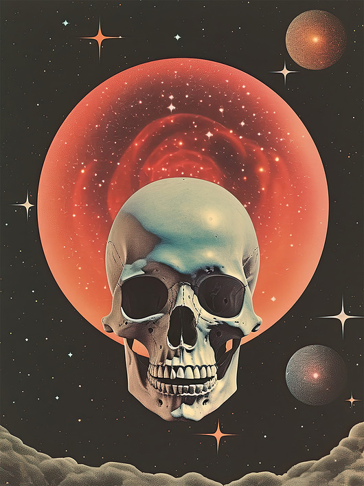 plakaty Plakat / Surrealistyczny Kolaż / Czaszka