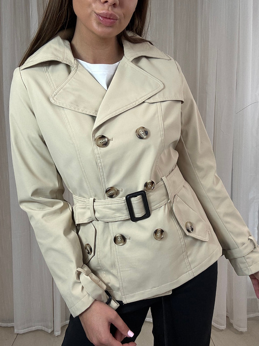 płaszcze damskie Trencz Beige
