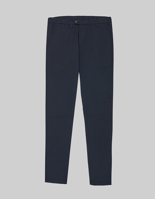 spodnie męskie Spodnie męskie alcamo granatowy slim fit