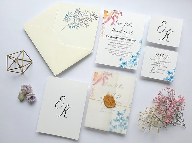 Zaproszenia ślubne Seria Boho FD6 FarrowDesign