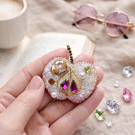 broszki Broszka Jabłko