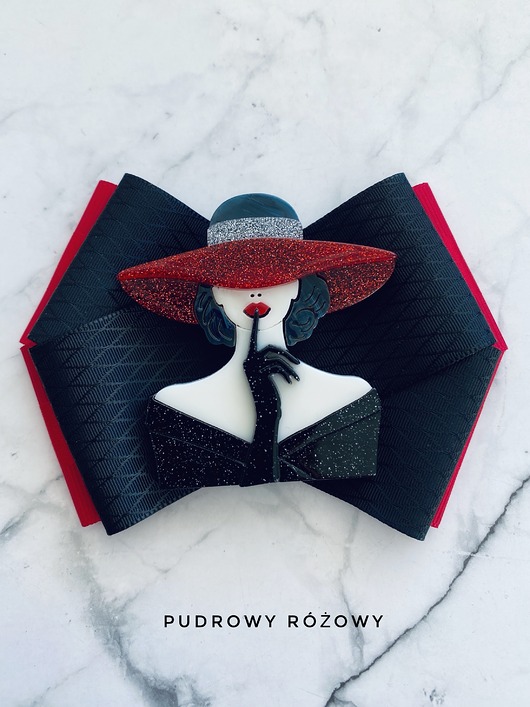 broszki Kolekcja Pop Art Dama  Brosza z Damą 1 szt