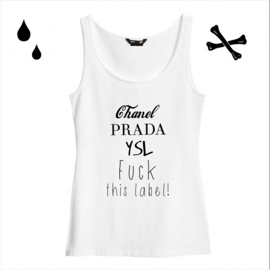 fuck this label!-T-shirt Oh La La