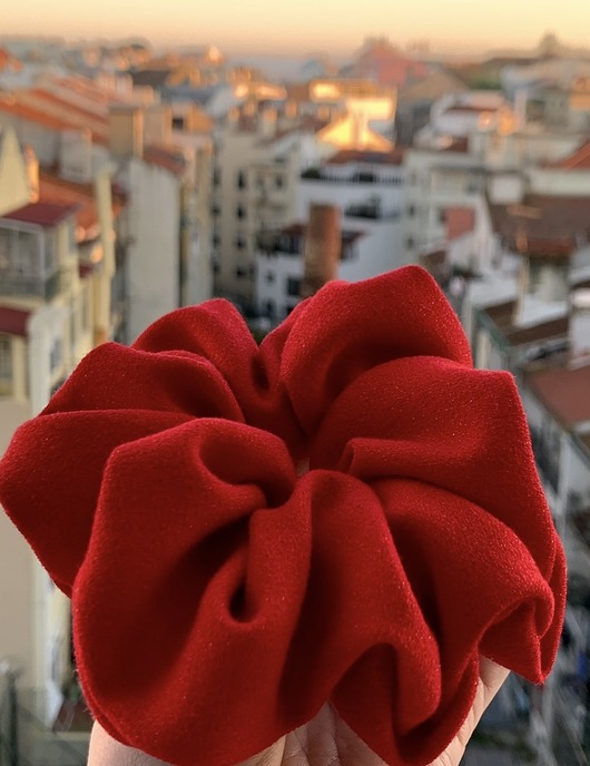 gumki do włosów Czerwona gumka scrunchie Juicy Red