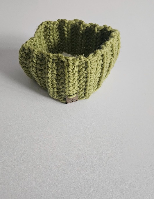 opaski do włosów Zielona Opaska wełniana