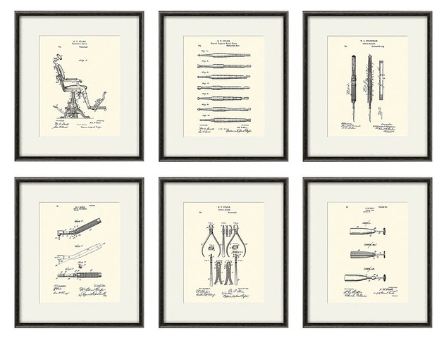 grafiki i ilustracje Rysunek patent grafika dentysta stomatolog