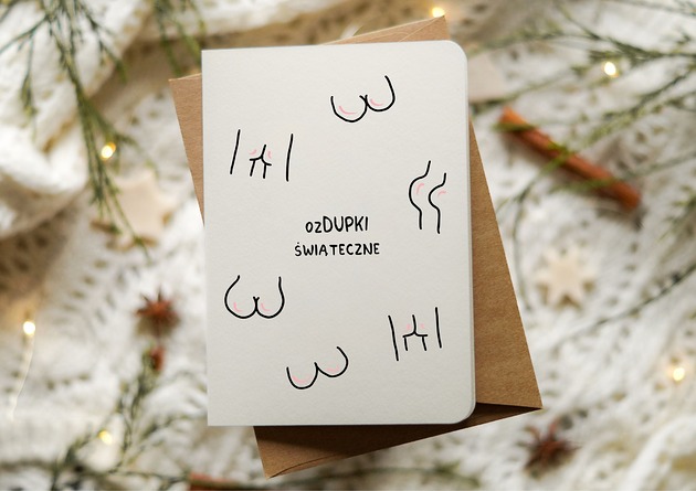 kartki okolicznościowe - wydruki Zabawna kartka świąteczna, Boże Narodzenie, ozDUPki świąteczne