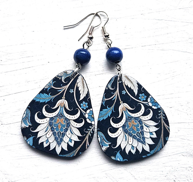 kolczyki drewniane Tureckie smaki