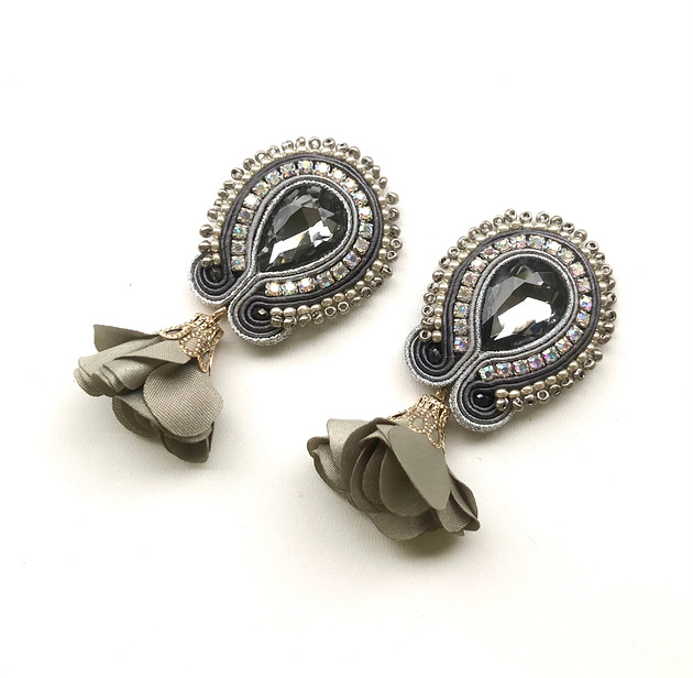 kolczyki soutache Sutaszowe kolczyki AVEIRO